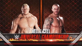 Randy orton vs Brock Lesnar  WWE US amp Universal Championship Match WWE2K18Gameplay [upl. by Ibib292]