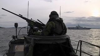 Sweden steps up search for foreign submarine [upl. by Ariaec388]