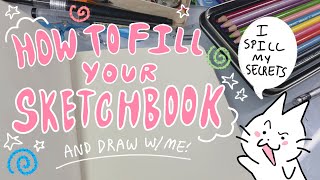 HOW TO FILL YOUR SKETCHBOOK✍️ aka how to chunkify and fill your sketchbook to the max [upl. by Pearlman30]