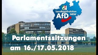 NRWPlenarwoche Mai 2018 – die Zusammenfassung [upl. by Irat356]