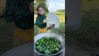 How to cook fish crispy with vegetable recipe shortvideo shorts cooking food recipe [upl. by Eikcin979]