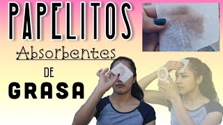 ¡Papelitos absorbentes de grasa facial❤️ [upl. by Ardnuasal]