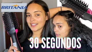 RESENHA ESCOVA SECADORA BRITANIA SEQUEI MEU CABELO EM 30 SEGUNDOS [upl. by Eatnom952]