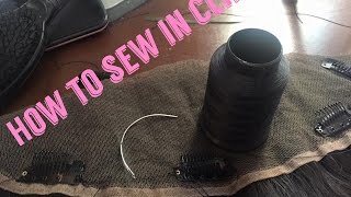 HOW TO SEW CLIPS INTO TOPPERCLOSURE [upl. by Ireland]