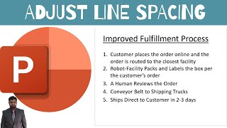 PowerPoint 2016  How to add line spacing in bullets [upl. by Valida]