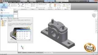 Inserting parts from Autodesk Inventor library Tutorial [upl. by Sandi]