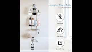 Aluminum 3 Tier Shower Caddy Extra Wide For Shampoo Conditioner Soap [upl. by Tnert651]