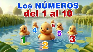 Canción infantil de los NÚMEROS del 1 al 10 😊 Música infantil para niños 😁 Puni Puniii [upl. by Elianora404]