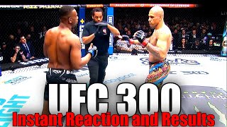 UFC 300 Alex Pereira vs Jamahal Hill Reaction and Results [upl. by Bethany]