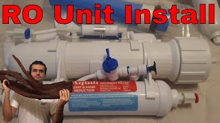 How to install a Reverse Osmosis System for reef aquarium use [upl. by Sion757]