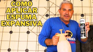 APRENDA APLICAR ESPUMA EXPANSIVA [upl. by Airitak]