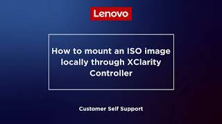 How to mount an ISO image locally through XClarity Controller [upl. by Wilkie]