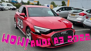 Audi A3 2022 po stłuczce Czy nadal jest warta Kierowca lawety odbiór samochodów na aukcję [upl. by Auqenehs]