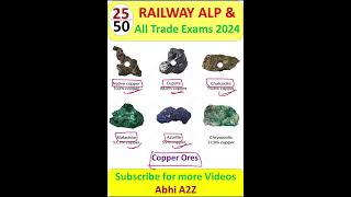 25 🔥Copper and its Ores🔥  Copper and its Ores by Abhi A2Z AbhiA2Z rrbalp fittertrade alpclass [upl. by Aneeles629]