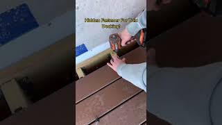 Trex decking hidden fastener install shorts diy construction tools [upl. by Sullecram]