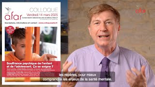 Teaser Colloque 2025  Souffrance psychique de lenfant et de ladolescent Ça se soigne [upl. by Bilac]