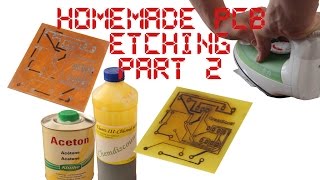 Homemade PCB Etching through hole parts  Part 2 [upl. by Buyers571]