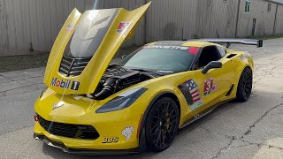 CORVETTE C7R Z06 FULL BOLT ON MAGNUSON BUILD  PORT INJECTION X85 DYNO PULL 1000 RWHP [upl. by Yelnahs]