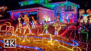 4K 🎄 Christmas Lights  Rocklin California [upl. by Nickola]