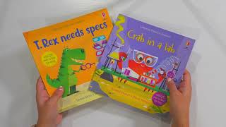 NEW Usborne Phonics Readers T Rex Needs Specs Crab in a Lab [upl. by Aloysia]