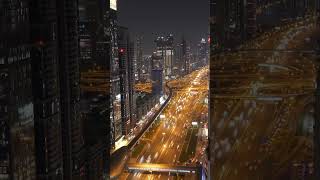 Night View City Of Dubai Listening To Blinding Lights By Weeknd travel scenery nightlife vibes [upl. by Ainessej]