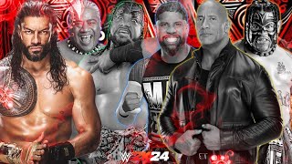 Battle Of Samoan Family In Gauntlet Elimination WWE 2K24 [upl. by Aneeres613]