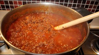 RICETTA RAGÙ ALLA BOLOGNESE ORIGINALE  RAGÙ DI CARNE CLASSICO BOLOGNESE [upl. by Adnilreb]