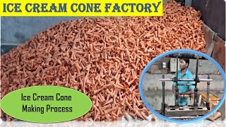 ICE Cream Cone factory  wafer cone making machine [upl. by Rosy396]