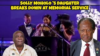 Zcc gospel musician Solly moholos daughter broke down at his fathers memorial service [upl. by Hillell]