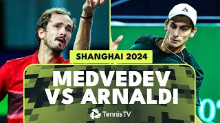 Daniil Medvedev vs Matteo Arnaldi Entertaining Match Highlights  Shanghai 2024 [upl. by Bamberger]