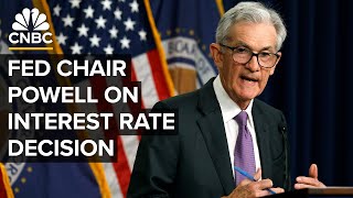 Federal Reserve Chair Jerome Powell speaks after Fed keeps interest rates steady — 512024 [upl. by Eiddal]