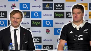 Scott Robertson and Scott Barrett postmatch press conference  England 2224 New Zealand [upl. by Quirita]