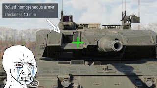 Literally 10mm armor  Leopard 2A4M [upl. by Cletis102]