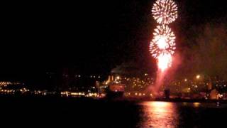 QE2 Fireworks in Greenock [upl. by Olra243]