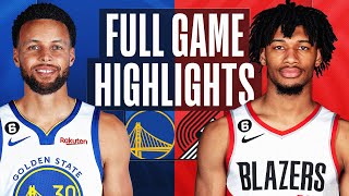 WARRIORS at TRAIL BLAZERS  FULL GAME HIGHLIGHTS  April 9 2023 [upl. by Anoed]