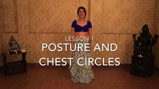 Belly Dance Tutorial For Beginners Lesson 1  Posture and Chest Circles  Dance with Meher Malik [upl. by Benita]