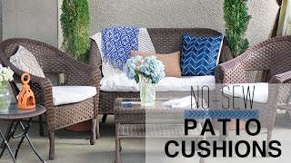 NoSew Patio Cushion Covers [upl. by Nonnaihr]