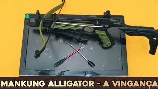 Balestra 80 Libras Mankung Alligator  Setas de Caça  Contra Monitor [upl. by Assirahs238]