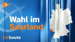 Landtagswahl im Saarland Prognose Hochrechnungen und Analysen zur Wahl [upl. by Cherlyn]