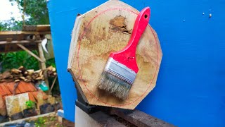 Wood turning wizardry  Scrap plank to glowing masterpiece [upl. by Hosea]