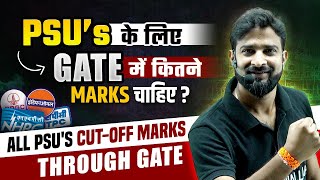 GATE Score For PSUs  PSU CutOff Marks Through GATE [upl. by Odelet]