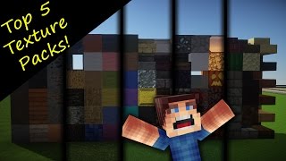 Minecraft Top 5 Texture Packs Minecraft 1710 [upl. by Zzahc502]