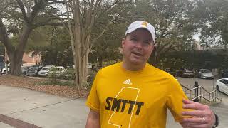 Southern Miss Football Coach Will Hall discusses the opening of spring football practice 22323 [upl. by Atirec]