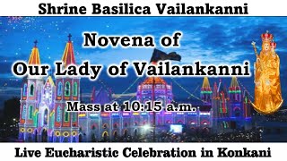 Day 3 of Vailankanni Novena  Konkani Mass Live at 1030am 1st Sept 2023  Vailankanni Shrine [upl. by Rani]