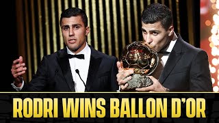 Rodri becomes first Man City player to win the Ballon dOr 🏆  CBS Sports Golazo [upl. by Joey893]