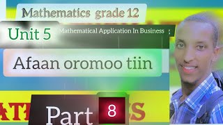 mathematics grade 12 unit 5 part 8 Mathematical Application In Business [upl. by Marta]