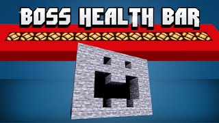 Boss Health Bar System • Minecraft Redstone Creation [upl. by Nichol]