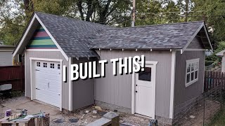 Building my Own GarageShed Workshop Addition TIMELAPSE [upl. by Faunie]