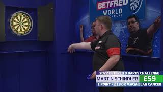 Martin Schindler  9 Dart Challenge at Betfred World Matchplay [upl. by Arreyt223]