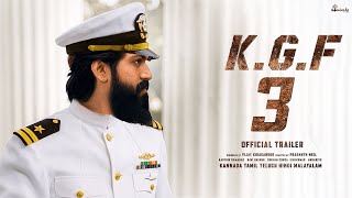 KGF 3 Official Trailer  yash  Prabhas  Prasanth Neel  Ravi Basrur [upl. by Landahl62]